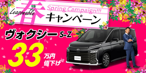 ヴォクシー台数限定セール